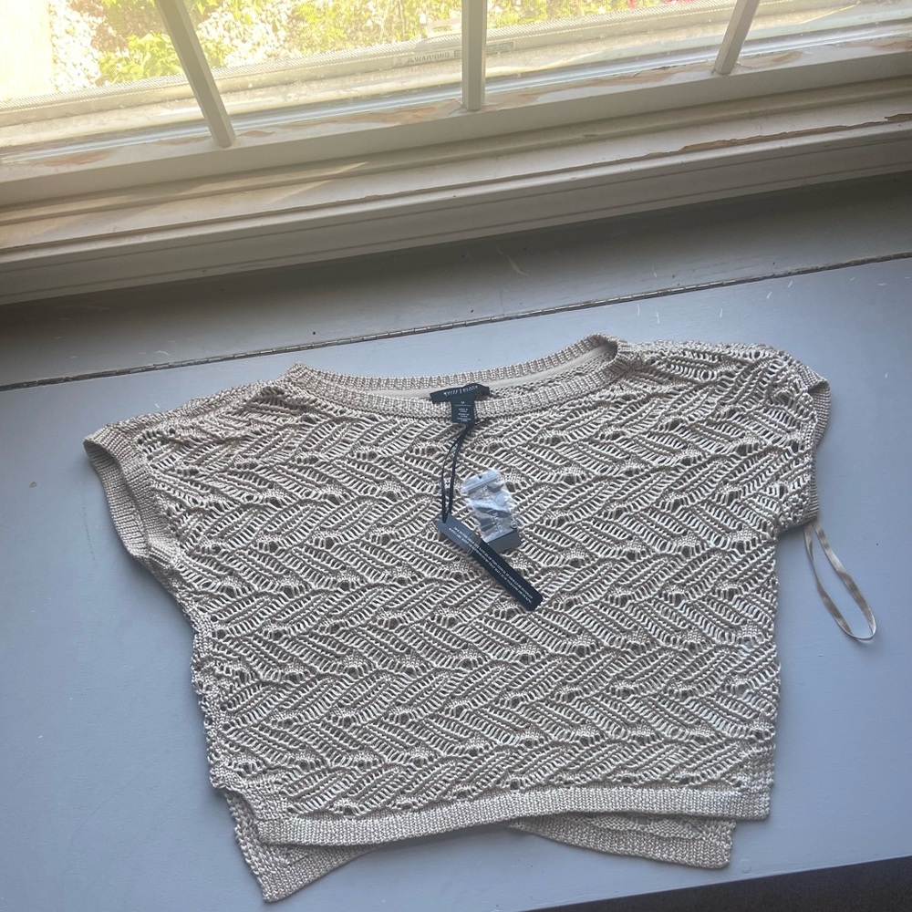 Tan White House black market sweater